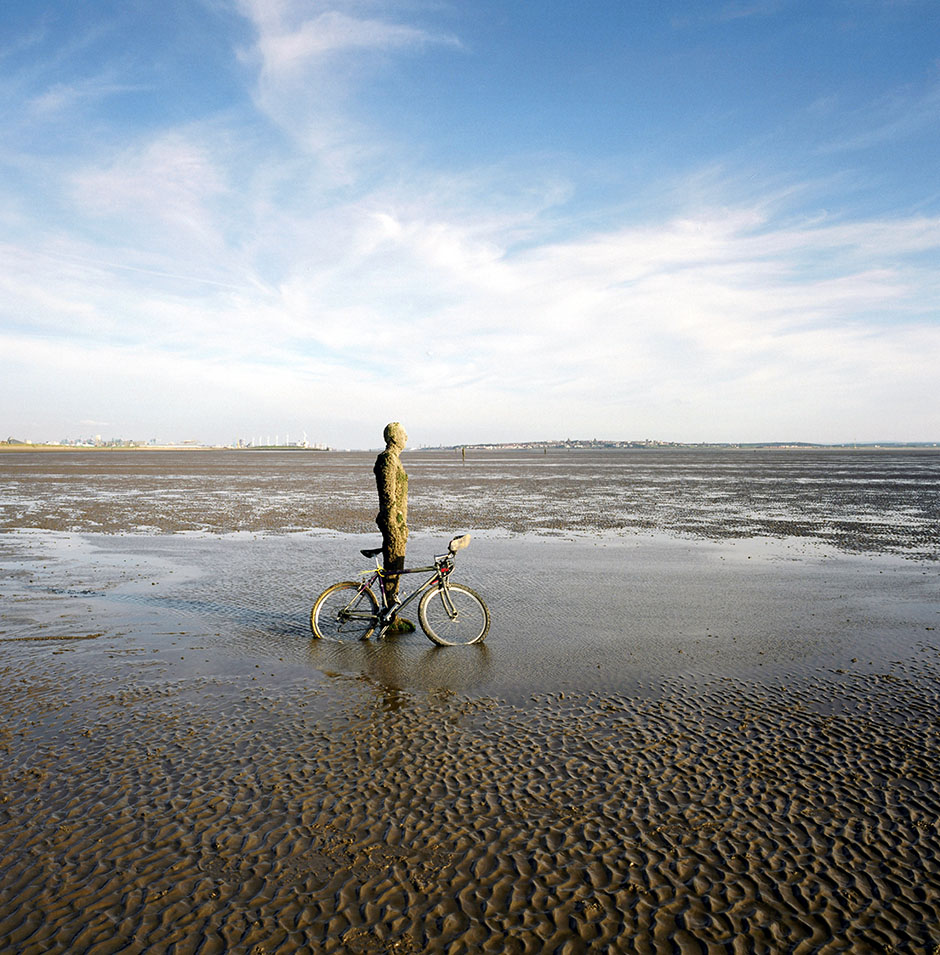 Antony Gomley's <i>Another Place</i>, Crosby Beach.