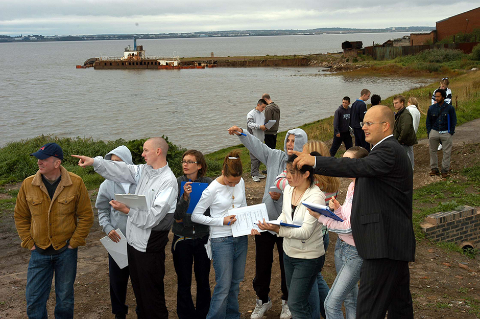 Consultation with local young people on the future Speke and Garston Coastal Reserve, part of the Artery project.