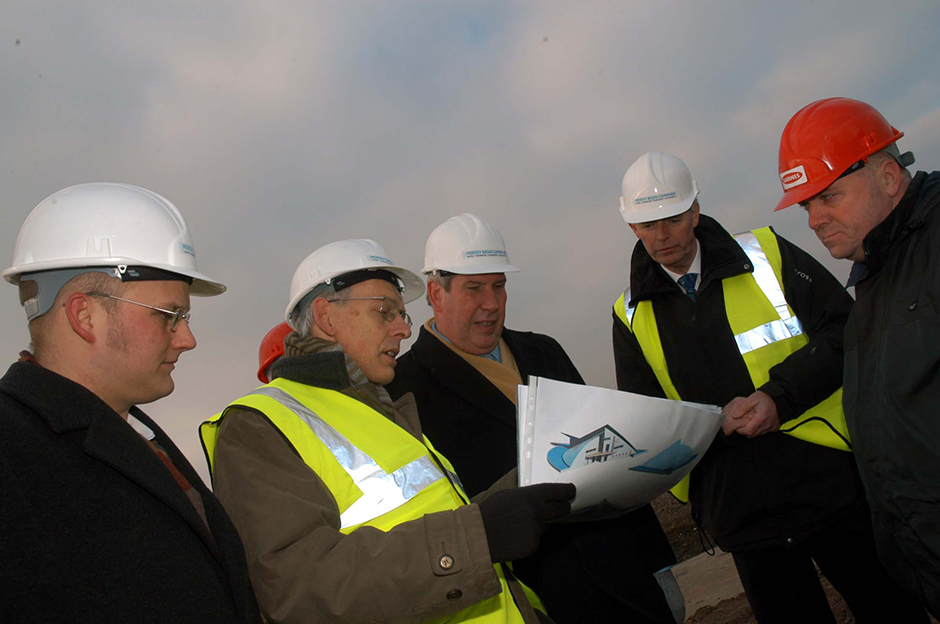 Elliot Morley, then Minister for Environment and Agri-Environoment, on a site visit to Speke and Garston Coastal REserve, 2006.